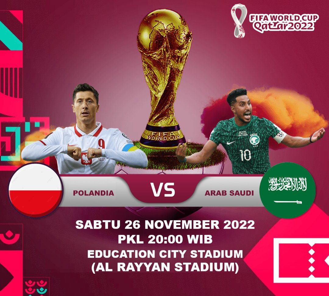 Prediksi Arab Saudi vs Polandia; Head To Head kedua tim