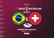 Brazil vs Swiss: Siapakah yang akan menjuarai Grup G