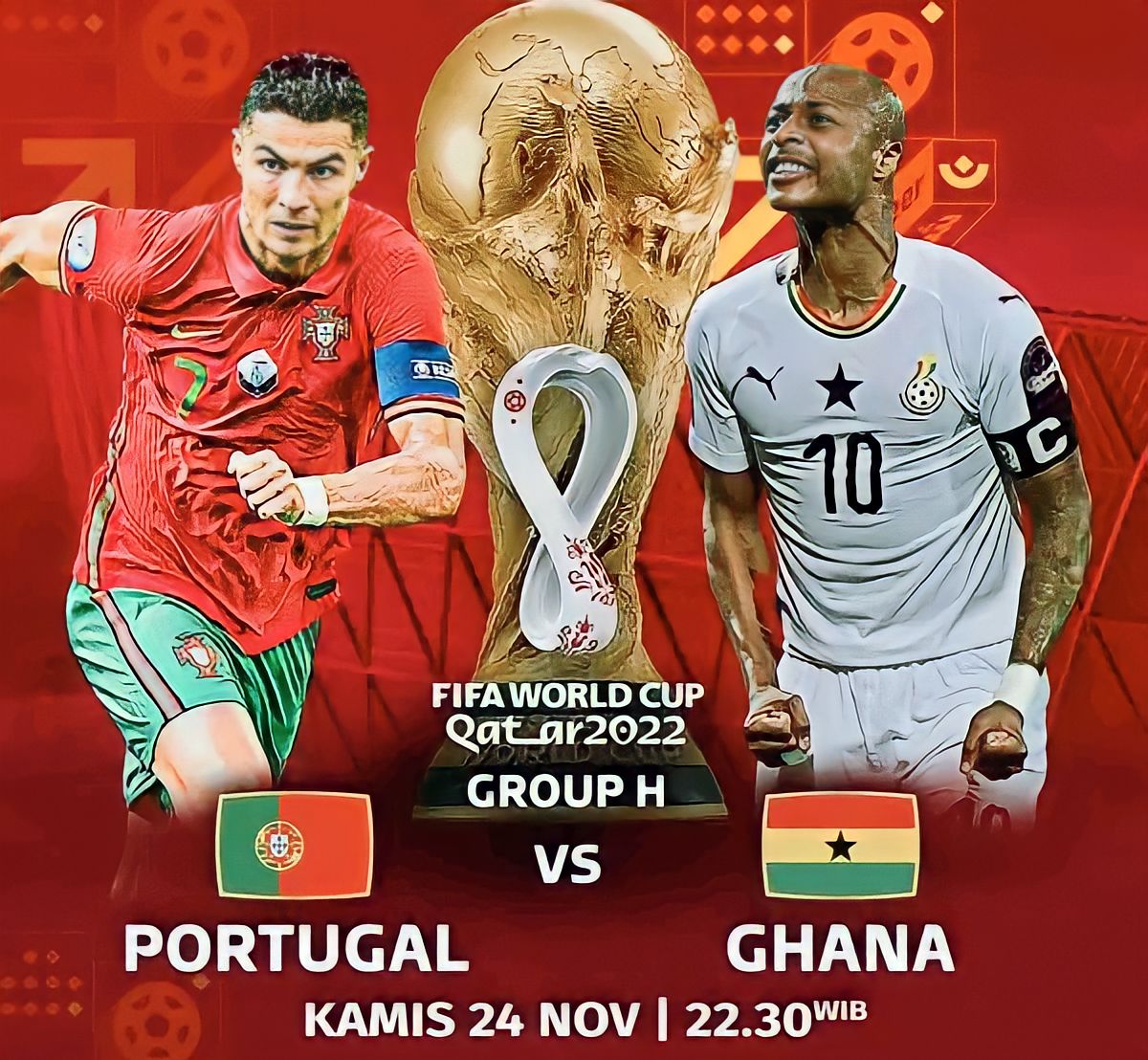 Portugal vs Ghana : Kekuatan Kedua Tim dan Prediksi Skor