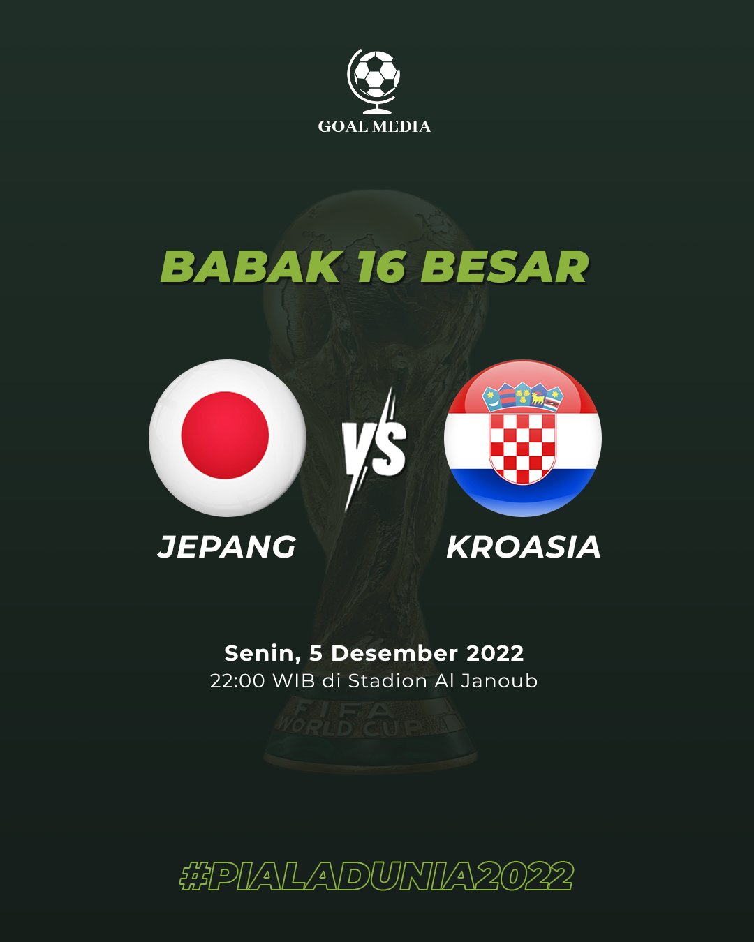 Jepang vs Kroasia : Starting Line up dan Prediksi Skor