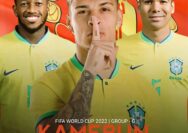 Brazil vs Kamerun : Head to Head dan Starting Line Up